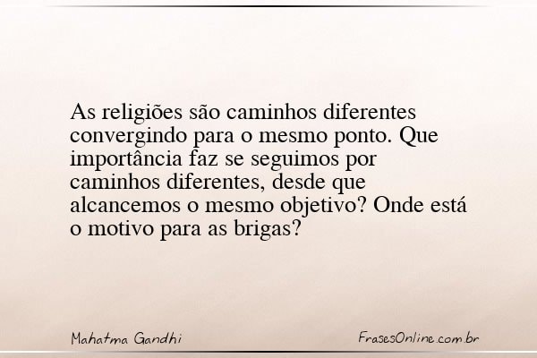 Frase de Mahatma Gandhi