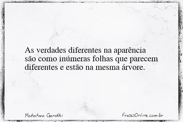Frase de Mahatma Gandhi