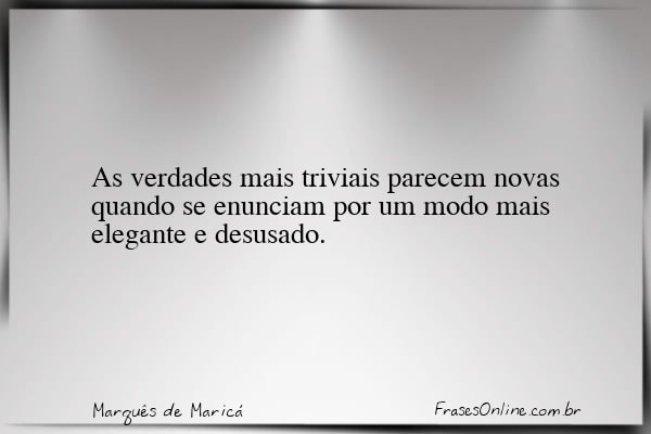 Frase de Marquês de Maricá