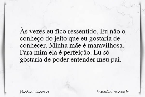 Frase de Michael Jackson