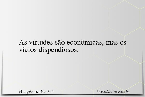 Frase de Marquês de Maricá