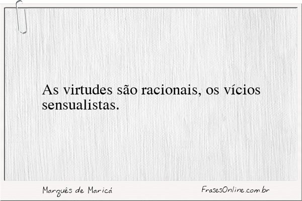 Frase de Marquês de Maricá