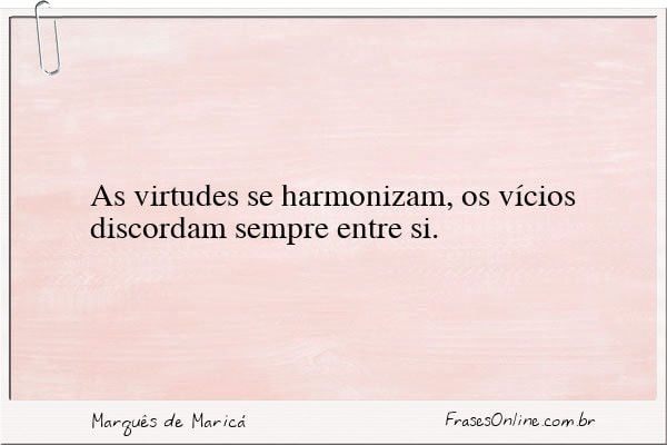 Frase de Marquês de Maricá