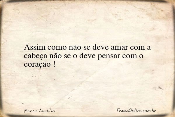 Frase de Marco Aurélio