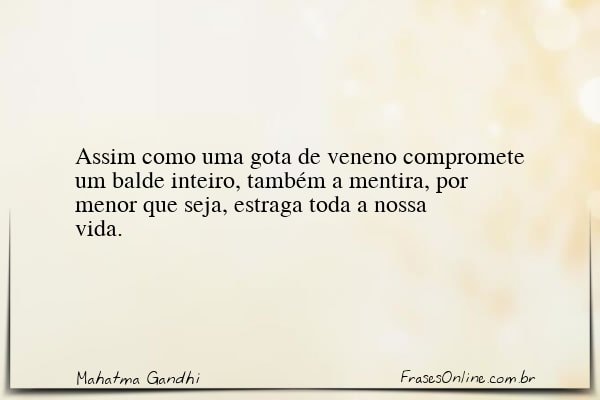 Frase de Mahatma Gandhi