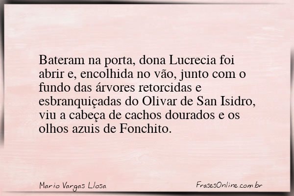 Frase de Mario Vargas Llosa