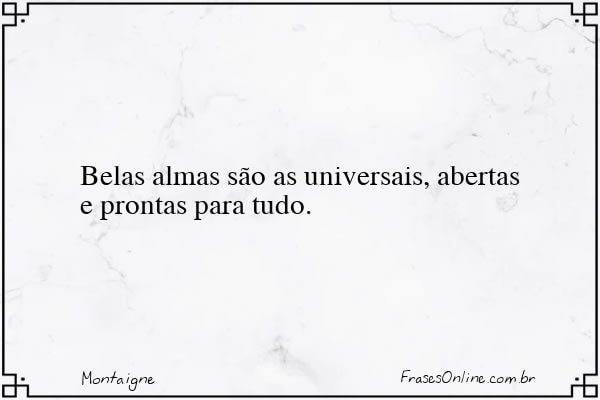 Frase de Montaigne