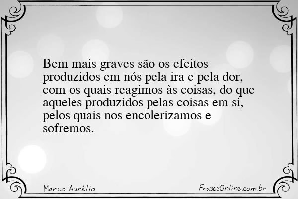 Frase de Marco Aurélio