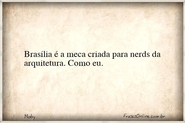 Frase de Moby