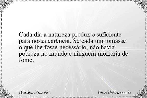 Frase de Mahatma Gandhi