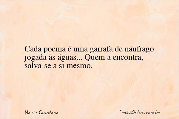 Frase de Mario Quintana