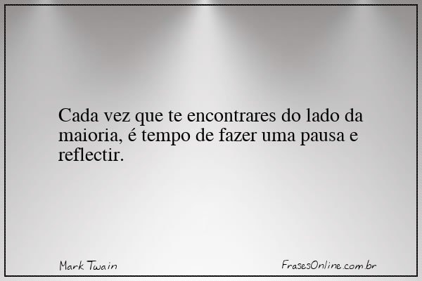 Frase de Mark Twain