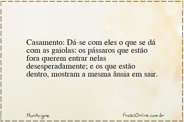 Frase de Montaigne