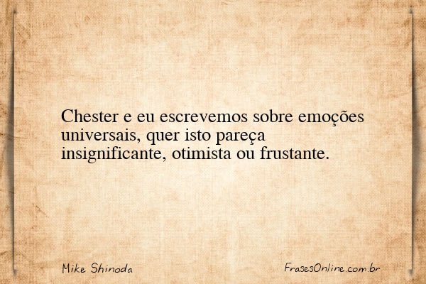 Frase de Mike Shinoda