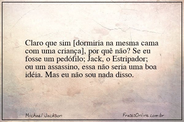 Frase de Michael Jackson