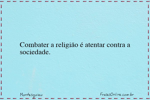 Frase de Montesquieu
