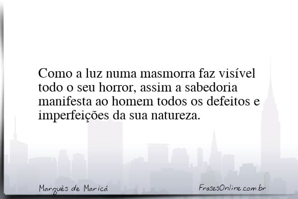 Frase de Marquês de Maricá