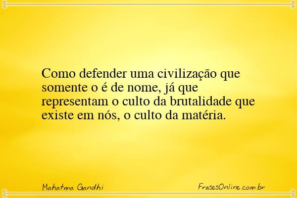 Frase de Mahatma Gandhi