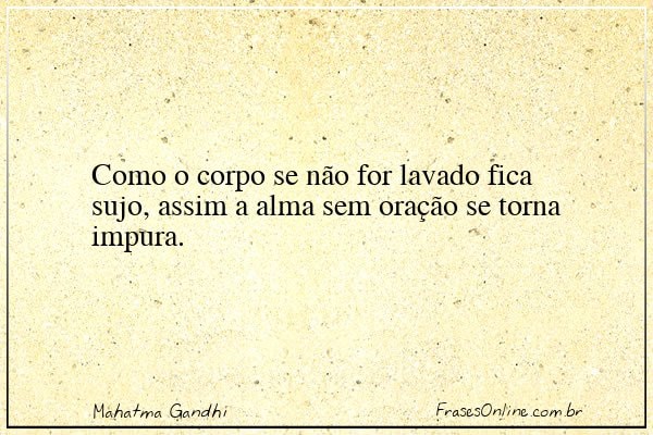 Frase de Mahatma Gandhi