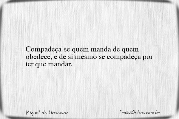 Frase de Miguel de Unamuno