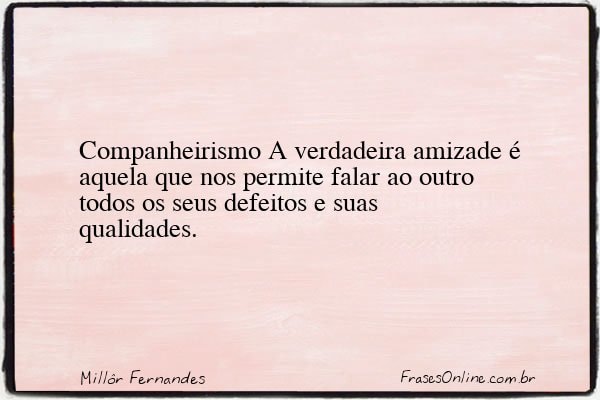 Frase de Millôr Fernandes