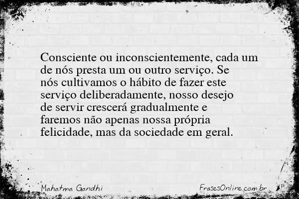 Frase de Mahatma Gandhi
