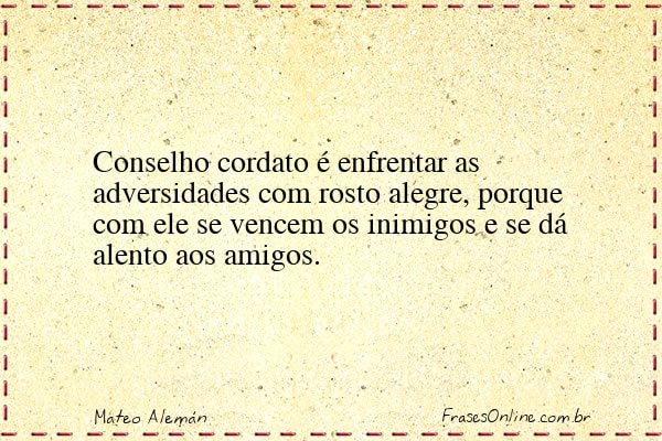 Frase de Mateo Alemán