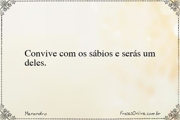 Frase de Menandro