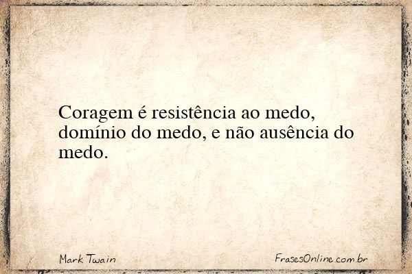 Frase de Mark Twain
