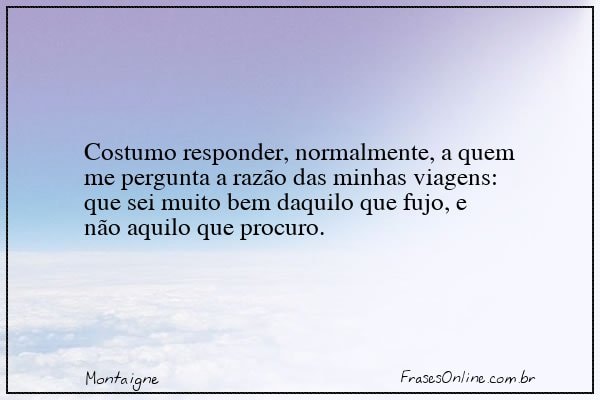Frase de Montaigne