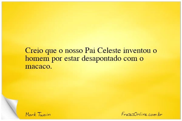 Frase de Mark Twain