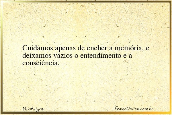 Frase de Montaigne