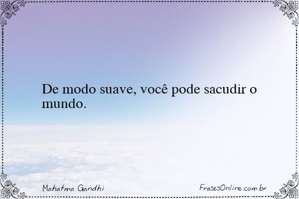 Frase de Mahatma Gandhi