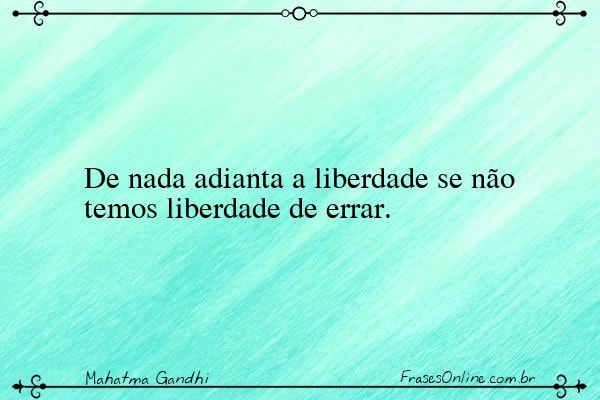 Frase de Mahatma Gandhi