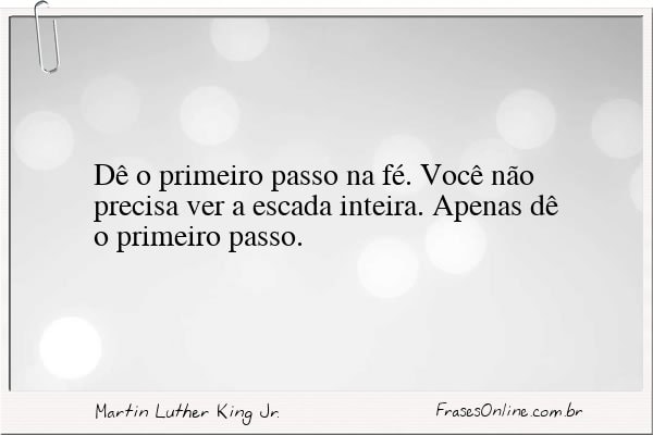 Frase de Martin Luther King Jr.