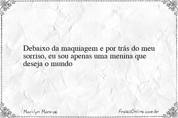 Frase de Marilyn Monroe