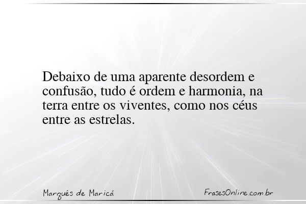 Frase de Marquês de Maricá