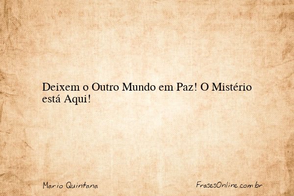 Frase de Mario Quintana