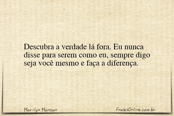 Frase de Marilyn Manson