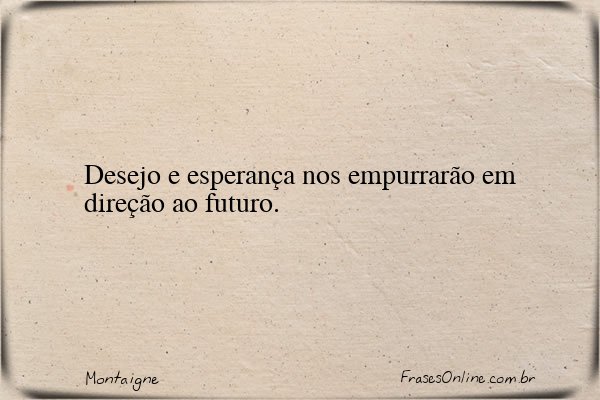 Frase de Montaigne