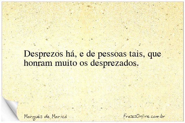Frase de Marquês de Maricá