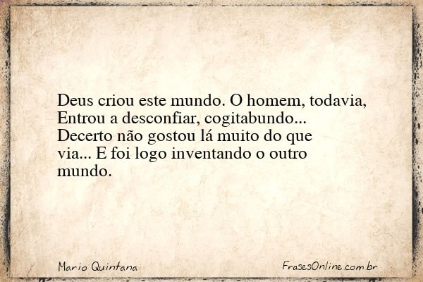 Frase de Mario Quintana