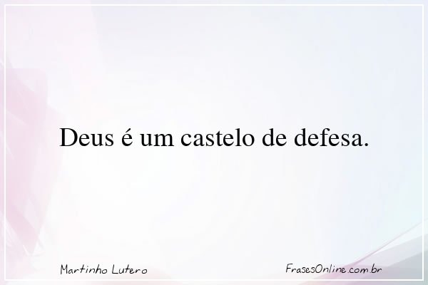 Frase de Martinho Lutero