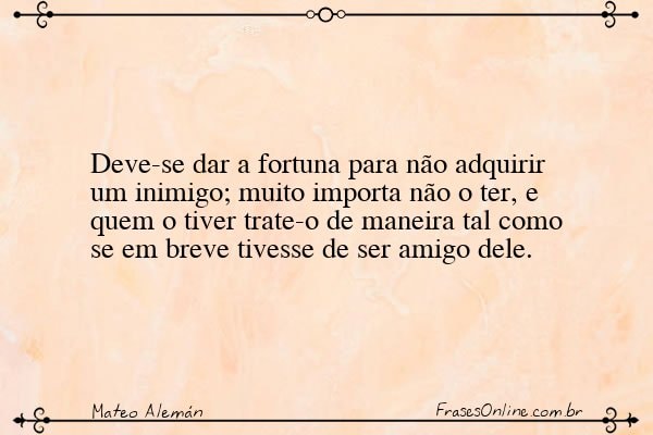 Frase de Mateo Alemán