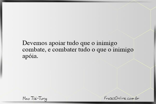 Frase de Mao Tsé-Tung