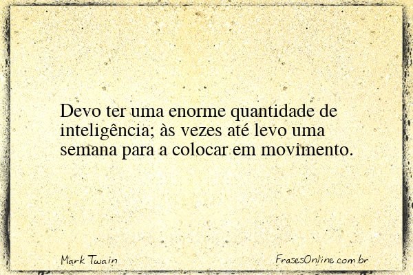 Frase de Mark Twain