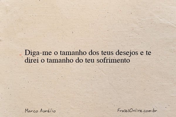 Frase de Marco Aurélio