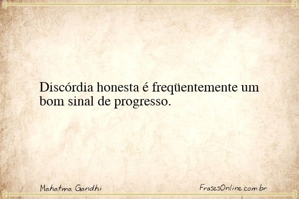 Frase de Mahatma Gandhi