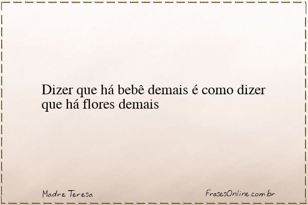 Frase de Madre Teresa