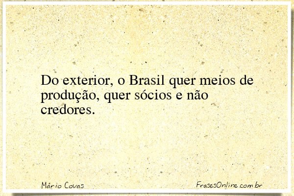 Frase de Mário Covas